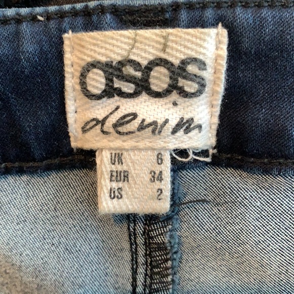 ASOS high waisted tie dye wash skinny jeans 2 - Picture 7 of 8